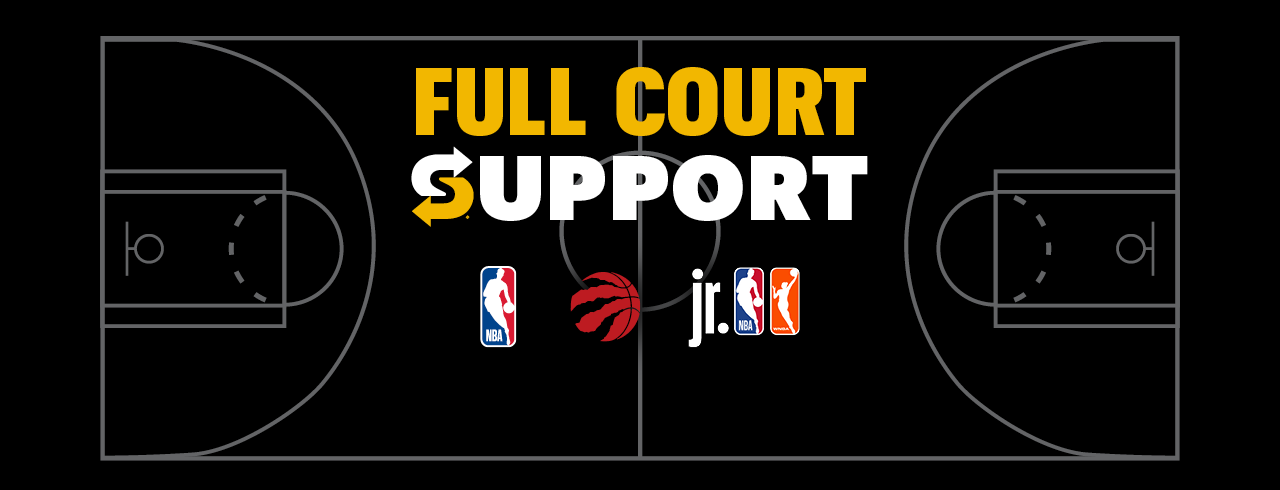 NBA logo, Raports logo, Jr. NBA WNBA logo