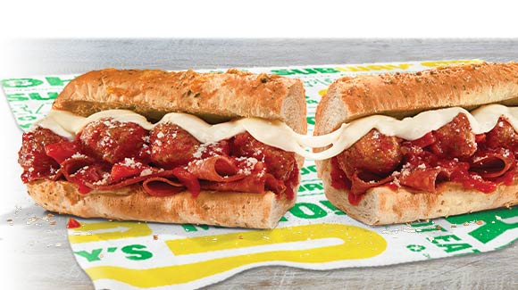 The Boss sub on a Subway® wrapper